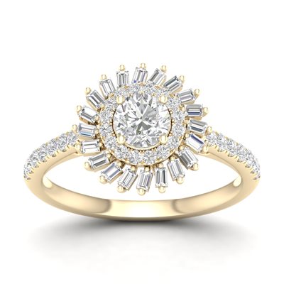 טבעת יהלומים Gloria זהב צהוב