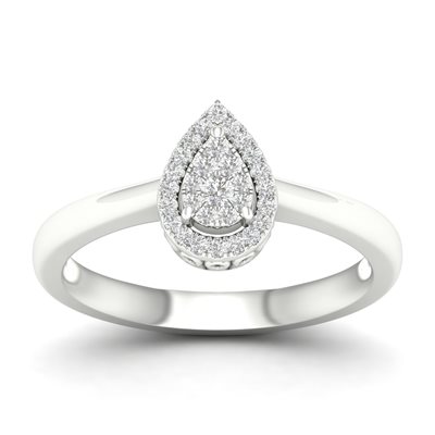 טבעת יהלומים Kate זהב לבן