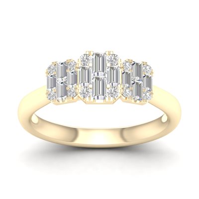 טבעת יהלומים Loren זהב צהוב