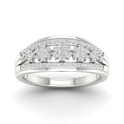 טבעת יהלומים Flora זהב לבן