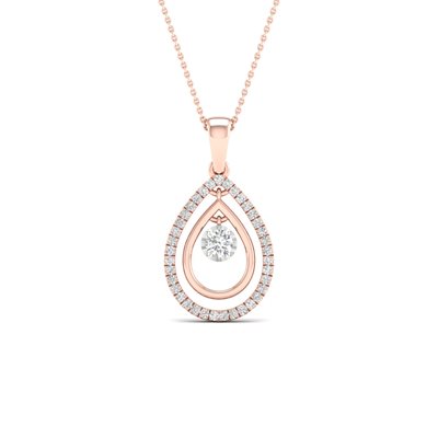 שרשרת משובצת יהלומים Cris זהב ורוד