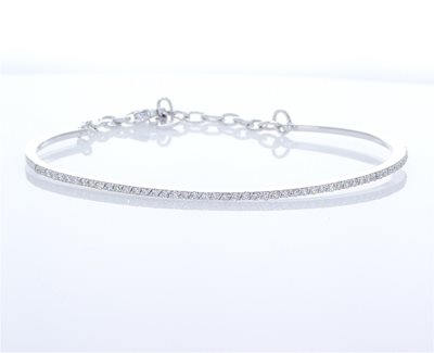 צמיד קשיח משובץ יהלומים