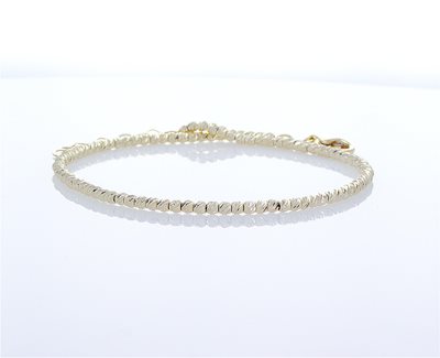 צמיד זהב כדורים